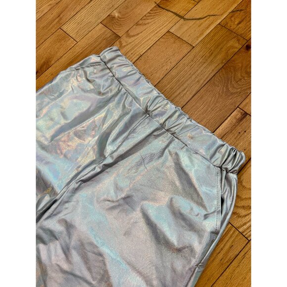 Silver Metallic Joggers - Picture 3 of 7